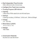 Breville BTA840XL Die-Cast 4-Slice Smart Toaster