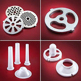 STX International STX-3000-TF Turboforce 3 Speed Electric Meat Grinder & Sausage Stuffer - Heavy Duty 1200 Watts - Size #12-4 Grinding Plates, 3 Stainless Blades, Sausage Stuffer & Kubbe Attachment