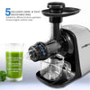 Juicer Machines, Oneisall Slow Masticating Juicer Extractor Easy to Clean, Tritan & BPA-Free, Anti-Drip and 5 Mode Adjustment, Cold Press Juicer with Quiet Motor, Recipes for Vegetables and Fruits