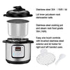 Becooker 11-in-1 Multi-Function Programmable Electric Pressure Slow Cooker, Stainless Steel Pot, 4 Quart, Black