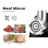 Betitay Electric Meat Grinder Mincer,1800W Max Stainless Steel Sausage Maker Stuffer,Food Processor Machine with Cutting Blade & Plates,Sausage & Kibbe Attachment