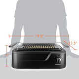 Tenergy Redigrill Smoke-Less Infrared Grill, Indoor Grill, Heating Electric Tabletop Grill, Non-Stick Easy to Clean BBQ Grill, for Party/Home, ETL Certified