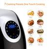 Innsky 6.3 Qt Air Fryer( 32 Main Recipes &Grilling Rack Included), 1700W Electric Hot Air Fryers XL Oven Oilless Cooker, LED Digital Touchscreen, Auto Shut Off, 7 Cooking Presets, Preheat & Nonstick Basket 2 Years Warranty