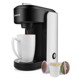 CHULUX Single Serve Coffee Maker,Stainless Steel Coffee Brewer with Gradient Water Reservoir,Auto Shut Off,1000 Watts