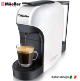 Mueller Espresso Machine for Nespresso Compatible Capsule, Premium Italian 20 Bar High Pressure Pump, 25s Fast Heating with Energy Saving System, Programmable Buttons for Espresso and Lungo, 1400W