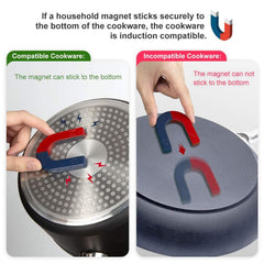 Duxtop Portable Induction Cooktop, Countertop Burner Induction Hot Plate with LCD Sensor Touch 1800 Watts, 9600LS Silver