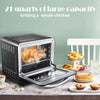 Air Oven 21QT, Air Fryer xl, AAOBOSI 12-in-1 Programmable Air Fryer Oven with 6 Accessories, Recipes