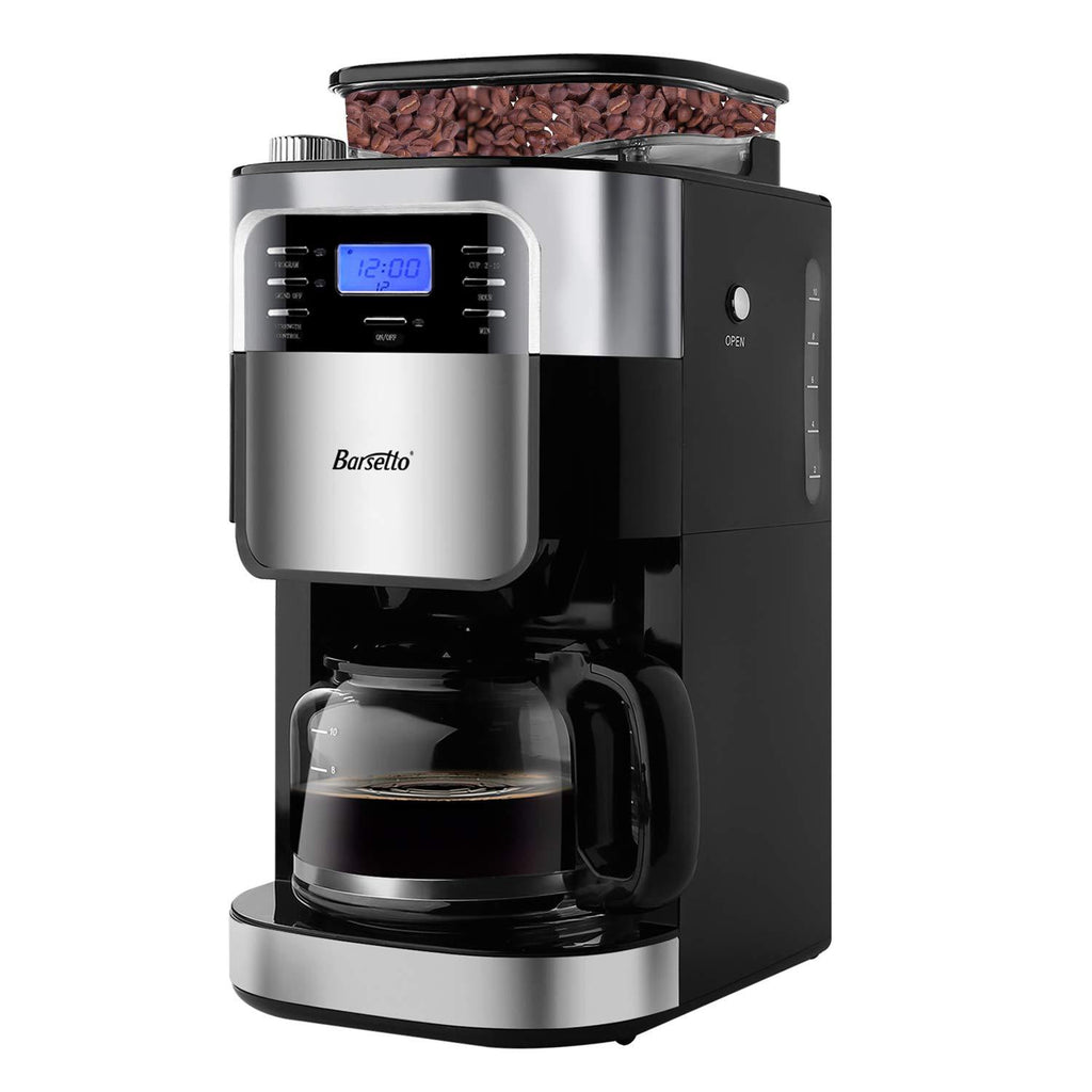 Barsetto Grind and Brew Automatic Coffee Maker with Digital Programmal –  doutoui