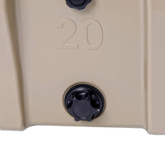 SuperHandy Rotomolded ENHANCED Ice Cooler 20QT Up to 10 Day Ice Retention Commercial Grade Food Safe Dry Ice Compatible UV Protection 15mm Gasket Bottle Openers Vacuum Release Valve Lo Profile Latches