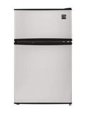 Kenmore 99033 Compact Mini Refrigerator, 3.2 cu. ft. in Metallic Silver