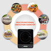 Duxtop Portable Induction Cooktop, Countertop Burner Induction Hot Plate with LCD Sensor Touch 1800 Watts, 9600LS Silver