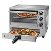 Oster Convection Oven with Dedicated Pizza Drawer, Stainless Steel (TSSTTVPZDS)