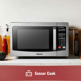 Toshiba EM245A5C-SS Microwave Oven with Inverter Technology, LCD Display and Smart Sensor, 1.6 Cu.ft/1250W, Stainless Steel