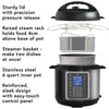 Mealthy MultiPot 9-in-1 Programmable Pressure Cooker 6 Quarts with Stainless Steel Pot, Steamer Basket, instant access to recipe app. Pressure cook, slow cook, sauté, rice cooker, yogurt, steam