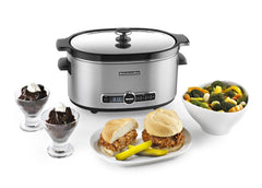 KitchenAid KSC6223SS 6-Qt. Slow Cooker with Standard Lid - Stainless Steel