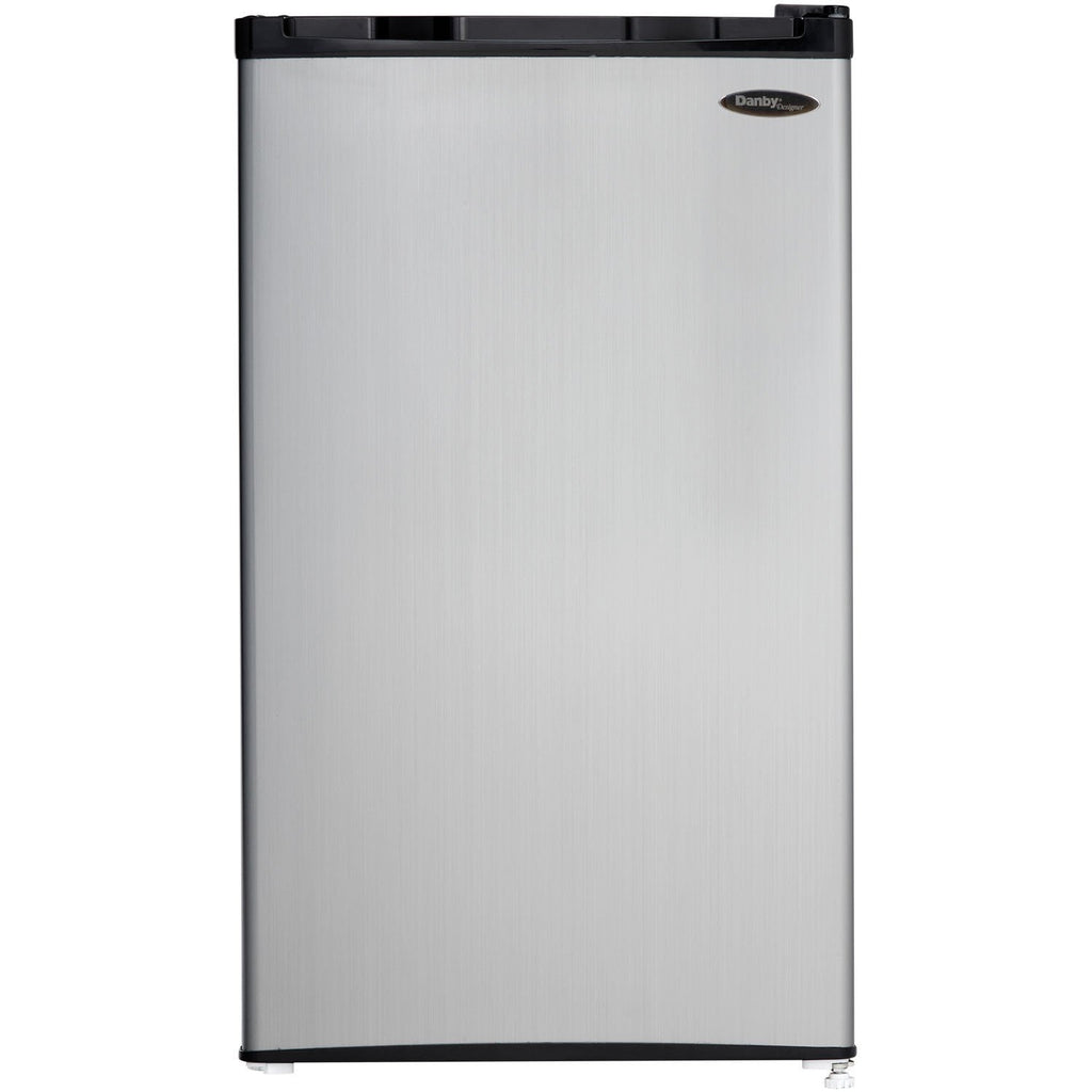 DANBY DCR032C1BSLD 3.2 cu. Ft. Compact Refrigerator with Freezer Silver