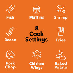 Skinnytaste by Vremi Air Fryer - Extra Large Capacity, 5.8 Quart, 1700 Watt Electric Hot Air Cooker, Digital Touch Screen with 8 Cooking Presets, Bonus Recipe Booklet