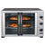 Luby Extra Large 55L toaster oven, 18 Slices,14'' pizza,20lb Turkey, White,Stainless Steel