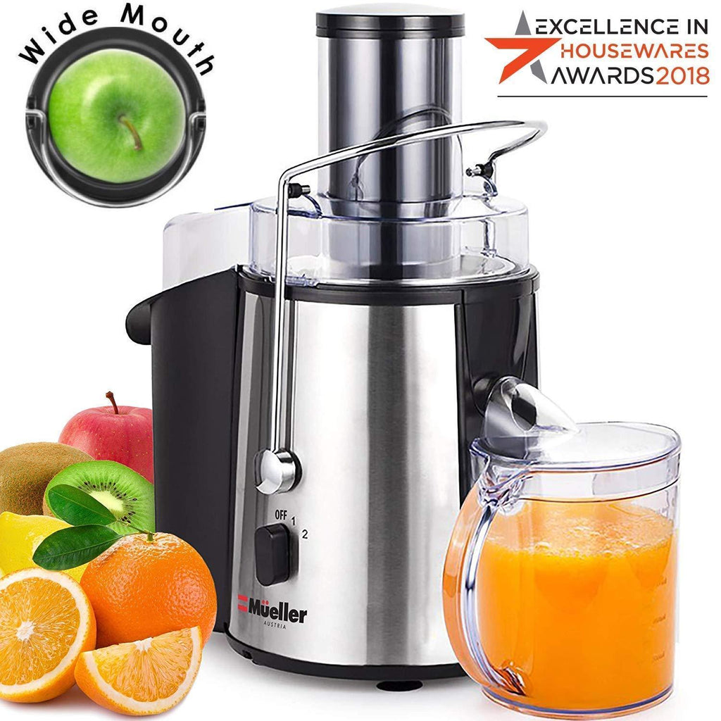 Mueller Austria Juicer Ultra 1100W Power, Easy Clean Extractor Press Centrifugal Juicing Machine, Wide 3