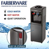 Farberware FW29919 Freestanding Hot and Cold Water Cooler Dispenser, Black