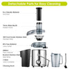 Juicer Aicok Juicer Machines Ultra 1000W Power, 75MM Wide Mouth Juice Extractor Centrifugal Juicer Easy to Clean, 2 Speed Fruit Juicer for Whole Fruit and Vegetables, Non-Slip Feet, Stainless Steel