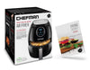 Chefman Digital 6.5 Liter/6.8 Quart Air Fryer Oven with Space Saving Flat Basket, Oil-Free Airfryer W/ 60 Min Timer & Auto Shut Off, Dishwasher Safe Parts, BPA Free, Family Size, X-Large, Black