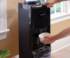 Primo Stainless Steel 3 Spout Top Load Hot, Cold and Cool Water Cooler Dispenser (Black Stainless Steel)