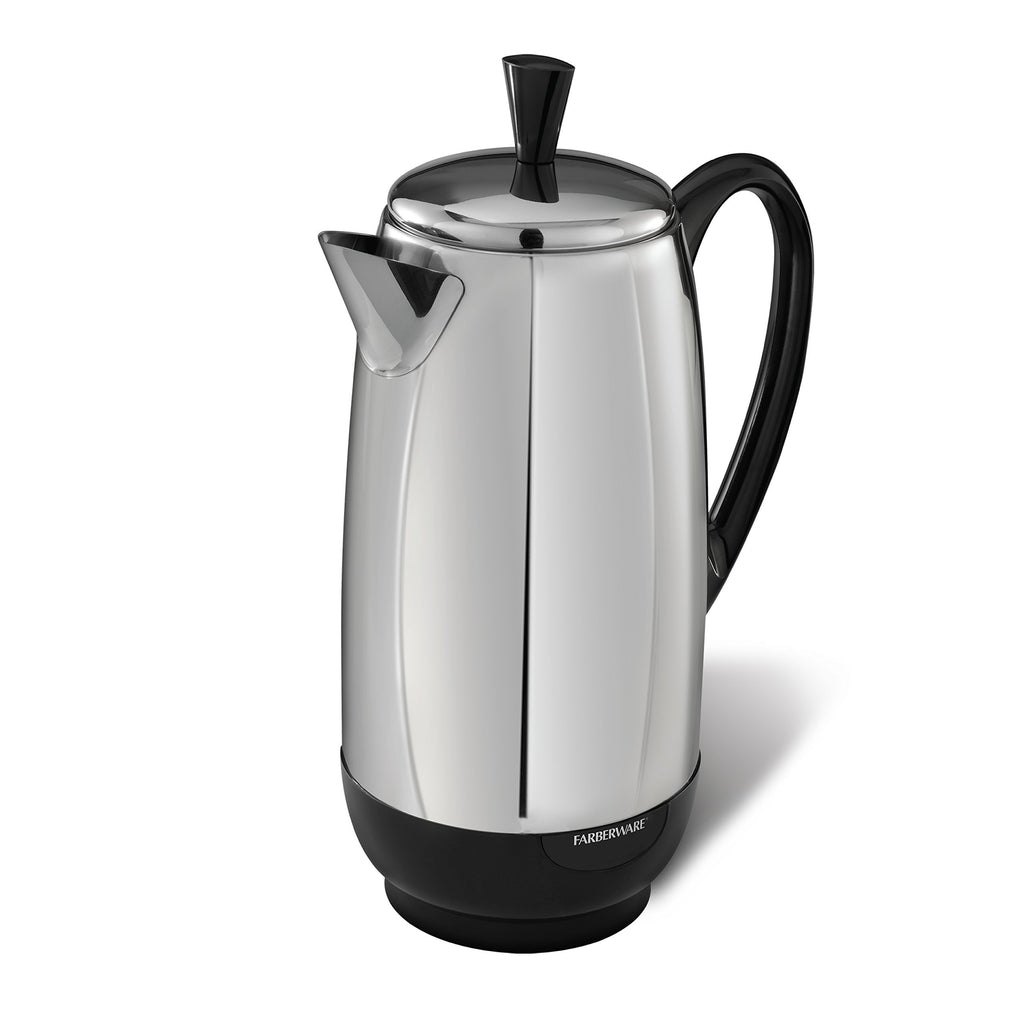 Farberware 12-Cup Percolator, Stainless Steel, FCP412