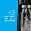 SodaStream Fizzi Sparkling Water Maker (Black) with CO2 and BPA free Bottle