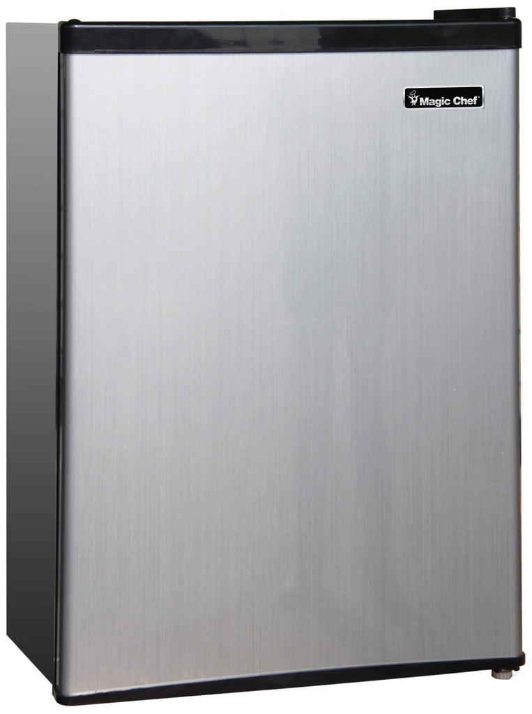 Magic Chef MCBR240S1 Refrigerator, 2.4 cu.ft, Stainless Look, Steel