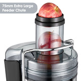 Juicer Aicok Juicer Machines Ultra 1000W Power, 75MM Wide Mouth Juice Extractor Centrifugal Juicer Easy to Clean, 2 Speed Fruit Juicer for Whole Fruit and Vegetables, Non-Slip Feet, Stainless Steel
