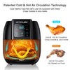 ENKLOV Air Fryer 5.5QT XL (Recipe Guide Included) ENKLOV 12 in 1 Digital Display Control, Oil Less Hot Airfryer Oven, Fast 1350W Electric Power Air Cooker,Easy Clean