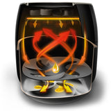 Philips Twin TurboStar Technology XXL Airfryer with Fat Reducer, Analog Interface, 3lb/4qt, Black -  HD9630/98