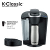 Keurig K-Classic Coffee Maker with Coffee Lover's 40 ct K-Cup Pods Variety Pack, Black