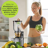 Mueller Austria Ultra Juicer Machine Extractor with Slow Cold Press Masticating Squeezer Mechanism Technology, 3 inch Chute accepts Whole Fruits and Vegetables, Easy Clean Large Nickel