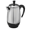 Spectrum Brands Farberware 8-Cup Percolator, Stainless Steel, FCP280, Black