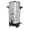 West Bend 33600 Highly Polished Aluminum Commercial Coffee Urn Features Automatic Temperature Control Large Capacity with Quick Brewing Smooth Prep and Easy Clean Up, 100-Cup, Silver