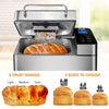 KBS Stainless Steel Bread Machine,1500W 2LB 17-in-1 Programmable XL Bread Maker with Fruit Nut Dispenser, Nonstick Ceramic Pan& Digital Touch Panel, 3 Loaf Sizes 3 Crust Colors, Reserve& Keep Warm Set