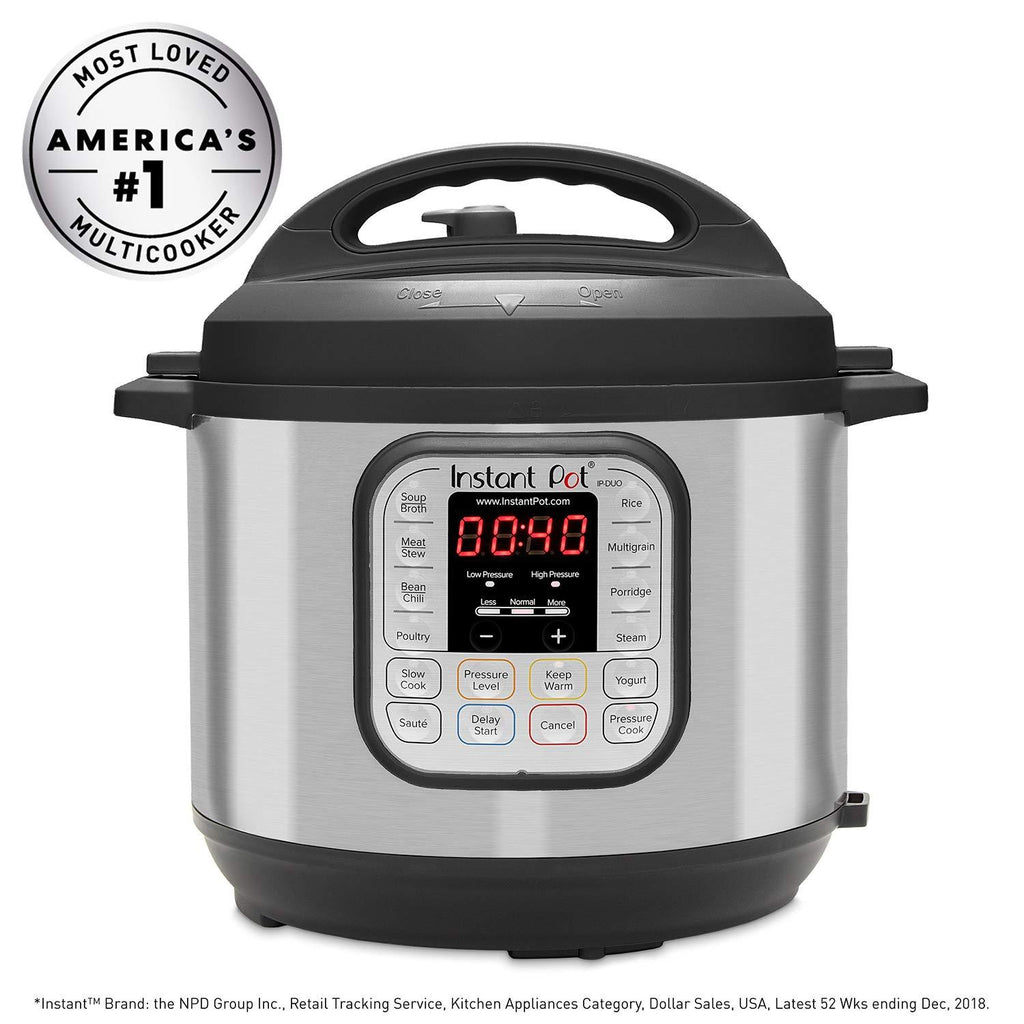 Instant Pot DUO60 6 Qt 7-in-1 Multi-Use Programmable Pressure Cooker, Slow Cooker, Rice Cooker, Steamer, Sauté, Yogurt Maker and Warmer