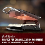 George Foreman GBR5750SCBQ Grill & Broil 7-in-1 Electric Indoor Grill, Broiler, Panini Press, and Waffle Maker, Removable Plates, Blue