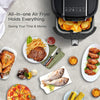 ENKLOV Air Fryer 5.5QT XL (Recipe Guide Included) ENKLOV 12 in 1 Digital Display Control, Oil Less Hot Airfryer Oven, Fast 1350W Electric Power Air Cooker,Easy Clean