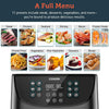 COSORI Air Fryer(100 Recipes), 5.8 Quart, 1700 Watt Electric Hot Air Fryers Oven & Oilless Cooker for Roasting, LED Digital Touchscreen with 11 Presets, Nonstick Basket,2-Year Warranty,ETL/UL Listed