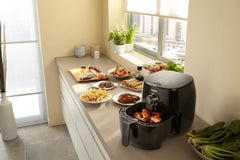 Philips TurboStar Technology Airfryer, Analog Interface, Black - 1.8lb/2.75qt- HD9621/96