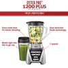 Oster Blender | Pro 1200 with Glass Jar, 24-Ounce Smoothie Cup, Brushed Nickel