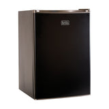 BLACK+DECKER BCRK25B Compact Refrigerator Energy Star Single Door Mini Fridge with Freezer, 2.5 Cubic Feet, Black