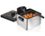 Hamilton Beach Triple Basket Electric Deep Fryer Professional-Style, 12 Cup Food Capacity, 4.5 Liters, 1800 Watts, Stainless Steel (35034),