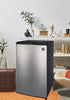 RCA 3.2 Cu Ft Compact Fridge, Mini Refrigerator, Stainless Steel