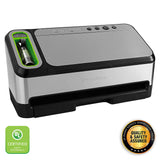 FoodSaver V4840 2-in-1 Vacuum Sealer Machine with Automatic Bag Detection and Starter Kit | Safety Certified | Silver