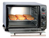 Elite Cuisine ERO-2008N Countertop Toaster Oven, 60-Min Timer with Stay-On Function Rotisserie, Bake, Grill, Broil, Roast, Toast, Keep Warm, 23L Capacity, 23 L, Black