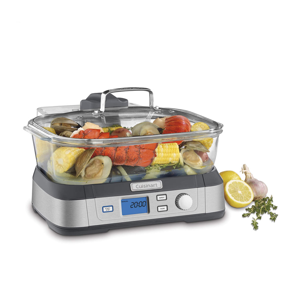 Cuisinart STM-1000 Digital Glass Steamer, Stainless Steel